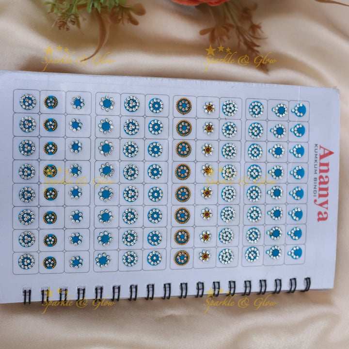 Multicolor Bridal Bindi Set - Perfect for Weddings & Festive Looks