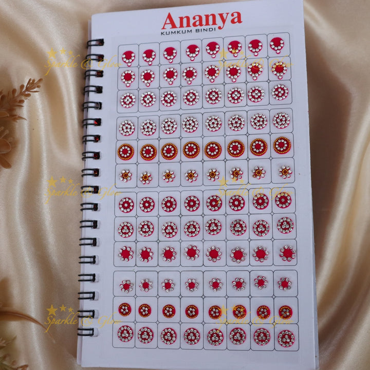 Multicolor Bridal Bindi Set - Perfect for Weddings & Festive Looks