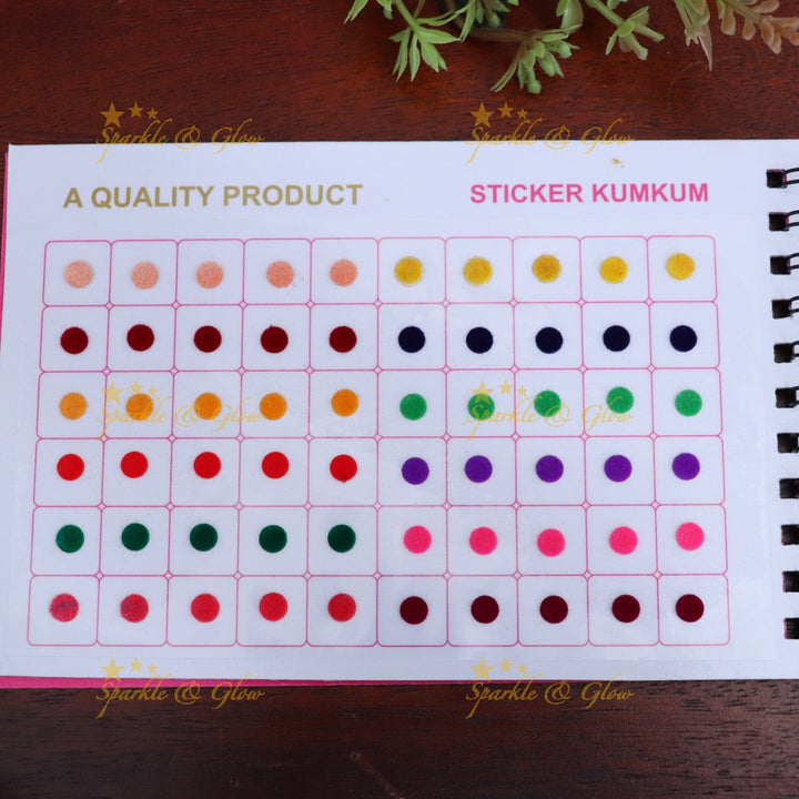 Enhance Your Festive Look with Our Multicolor Bindi Set