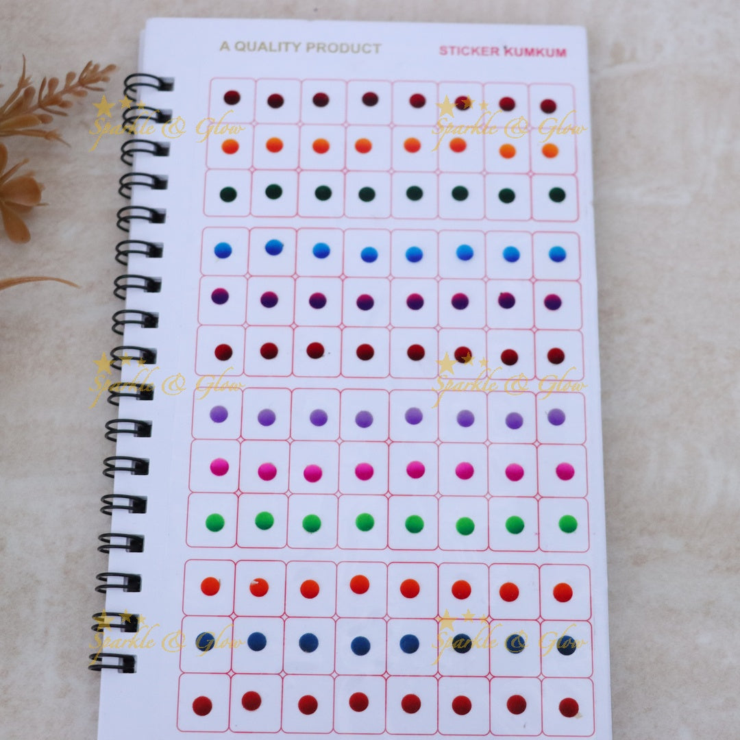 Dual Shade Festive Bindis - Perfect for Celebrations