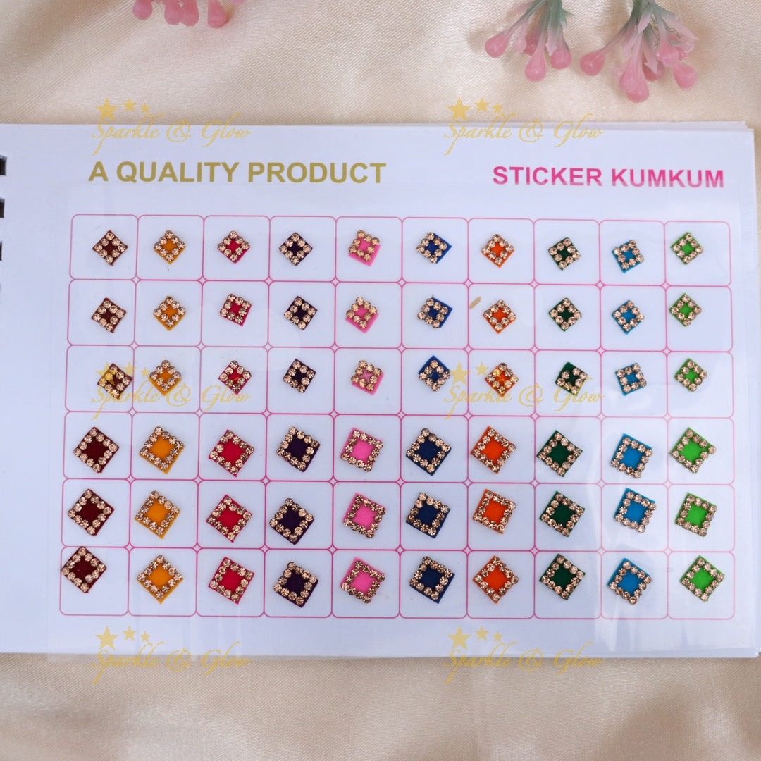 Festive Multi-Design Bindi Set for Elegant Occasions