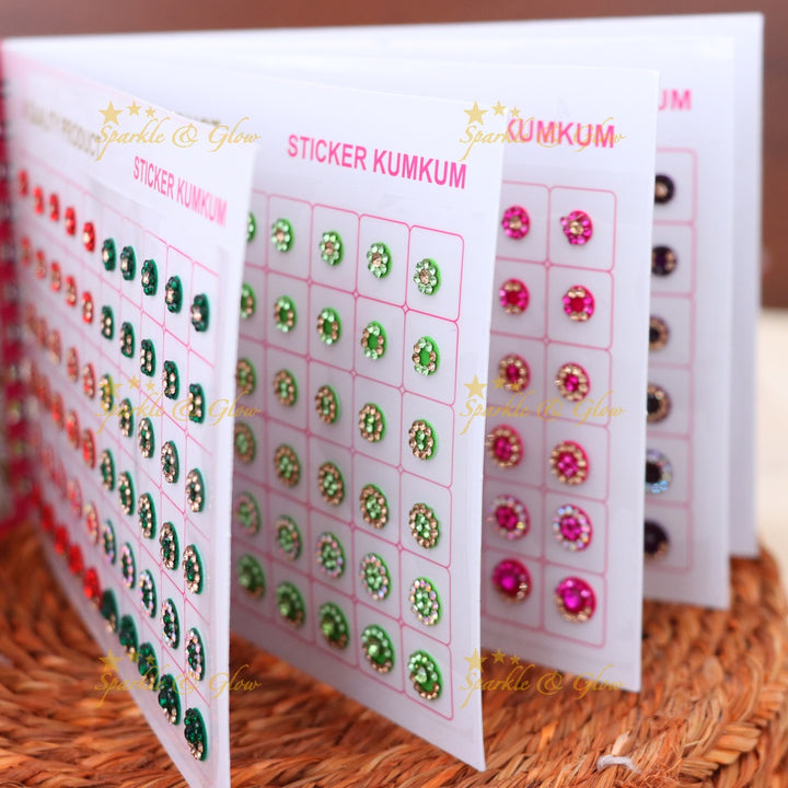 Exquisite Floral Bindi Set for Festive Elegance