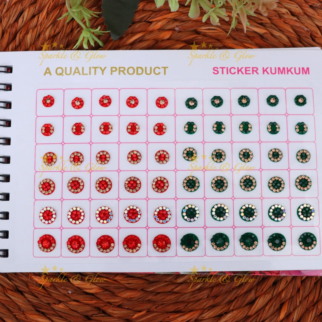 Exquisite Floral Bindi Set for Festive Elegance