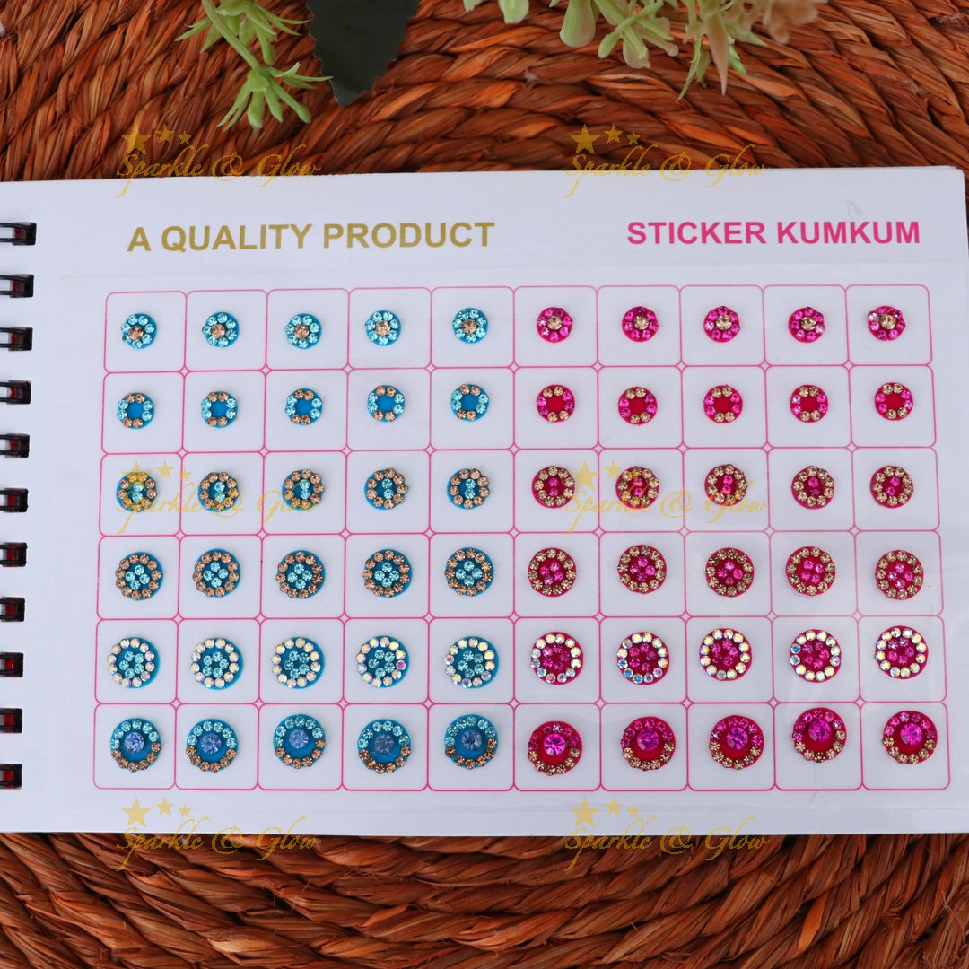 Exquisite Floral Bindi Set for Festive Elegance