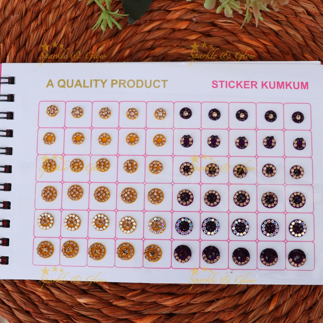 Exquisite Floral Bindi Set for Festive Elegance