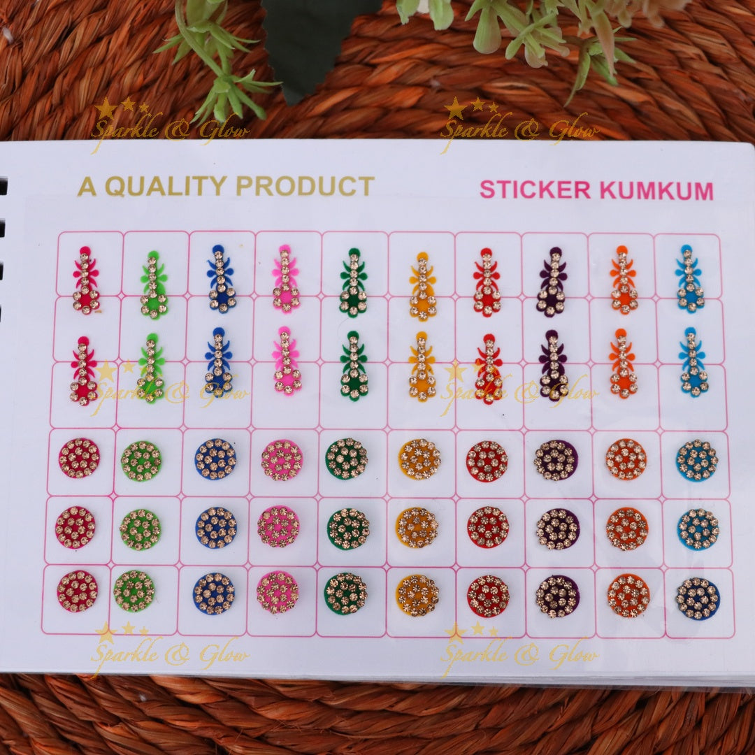 Vibrant Multicolor Bindi Set for Festive Celebrations