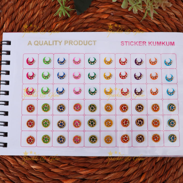 Vibrant Multicolor Bindi Set for Festive Celebrations