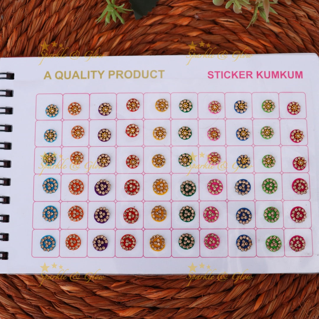 Vibrant Multicolor Bindi Set for Festive Celebrations