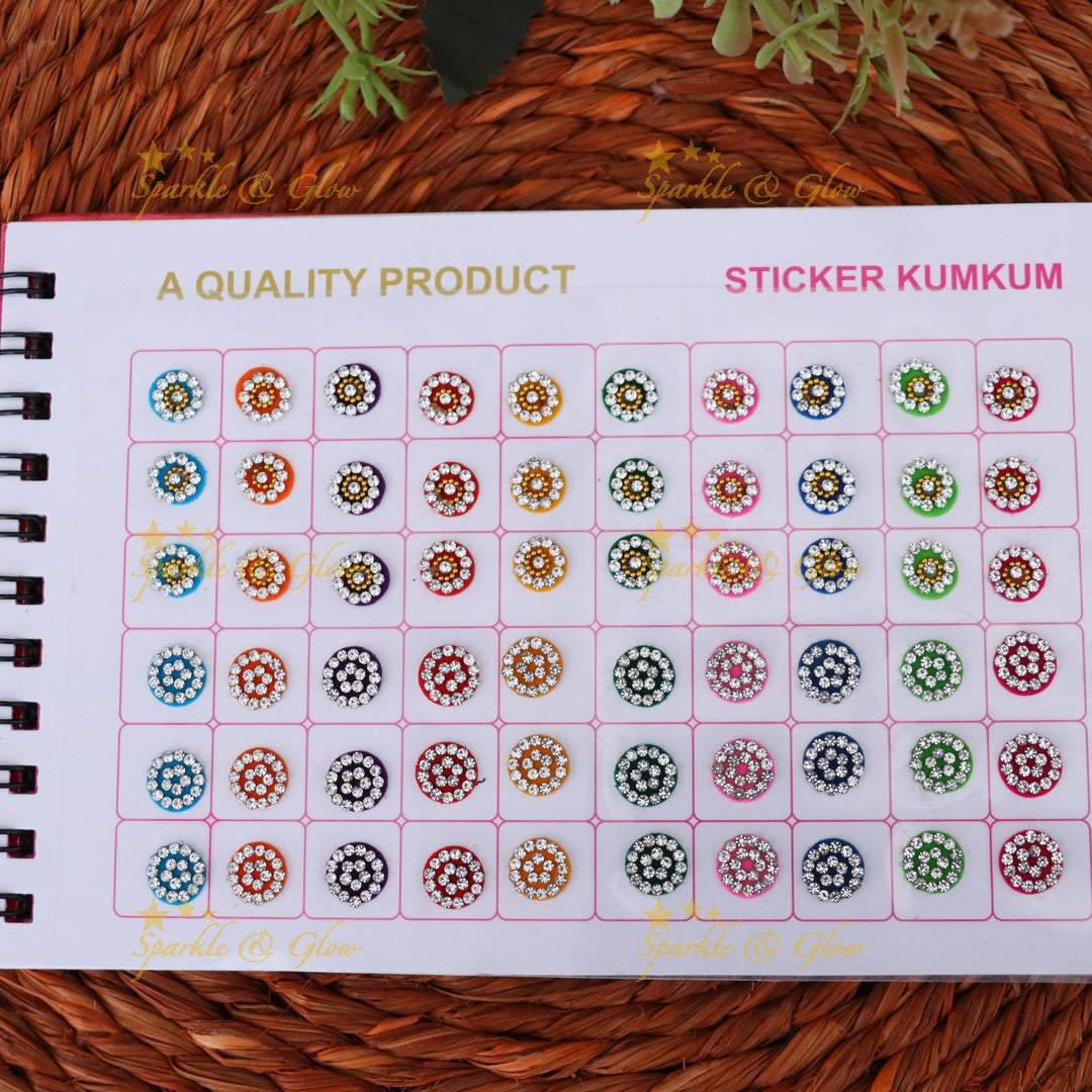 Vibrant Multicolor Bindi Set for Festive Celebrations