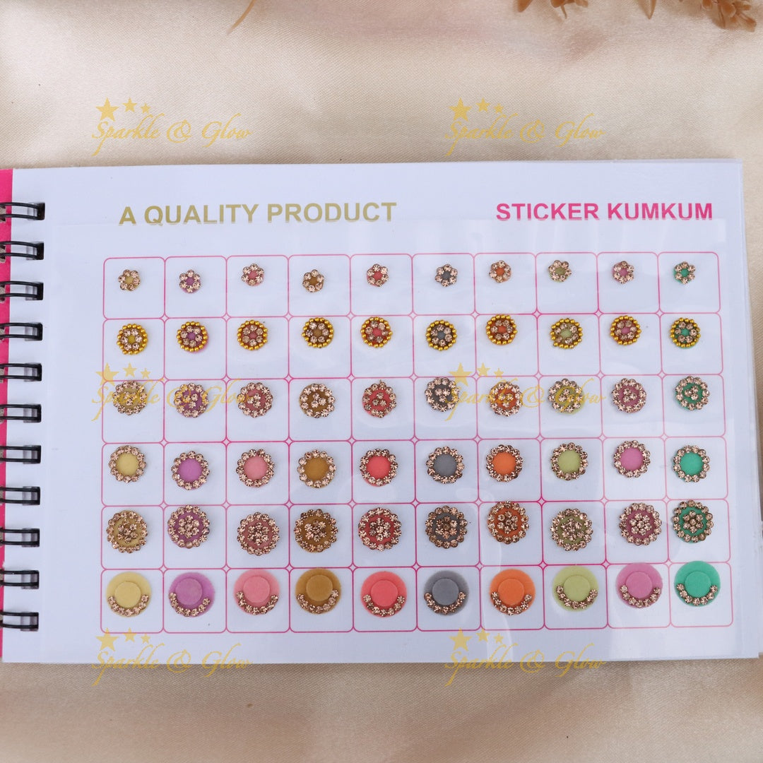 Elegant Pastel Bindi Set for Bridal Celebrations