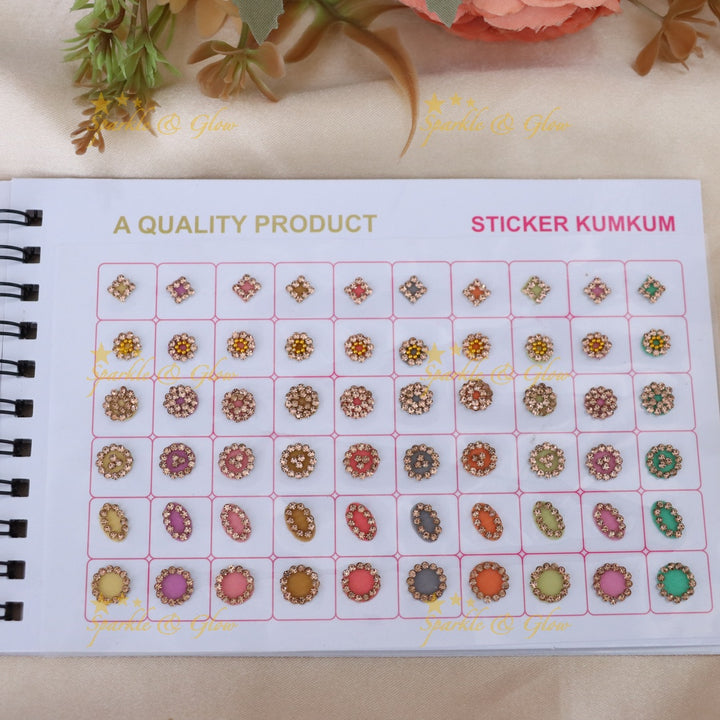 Elegant Pastel Bindi Set for Bridal Celebrations