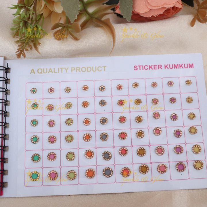 Elegant Pastel Bindi Set for Bridal Celebrations