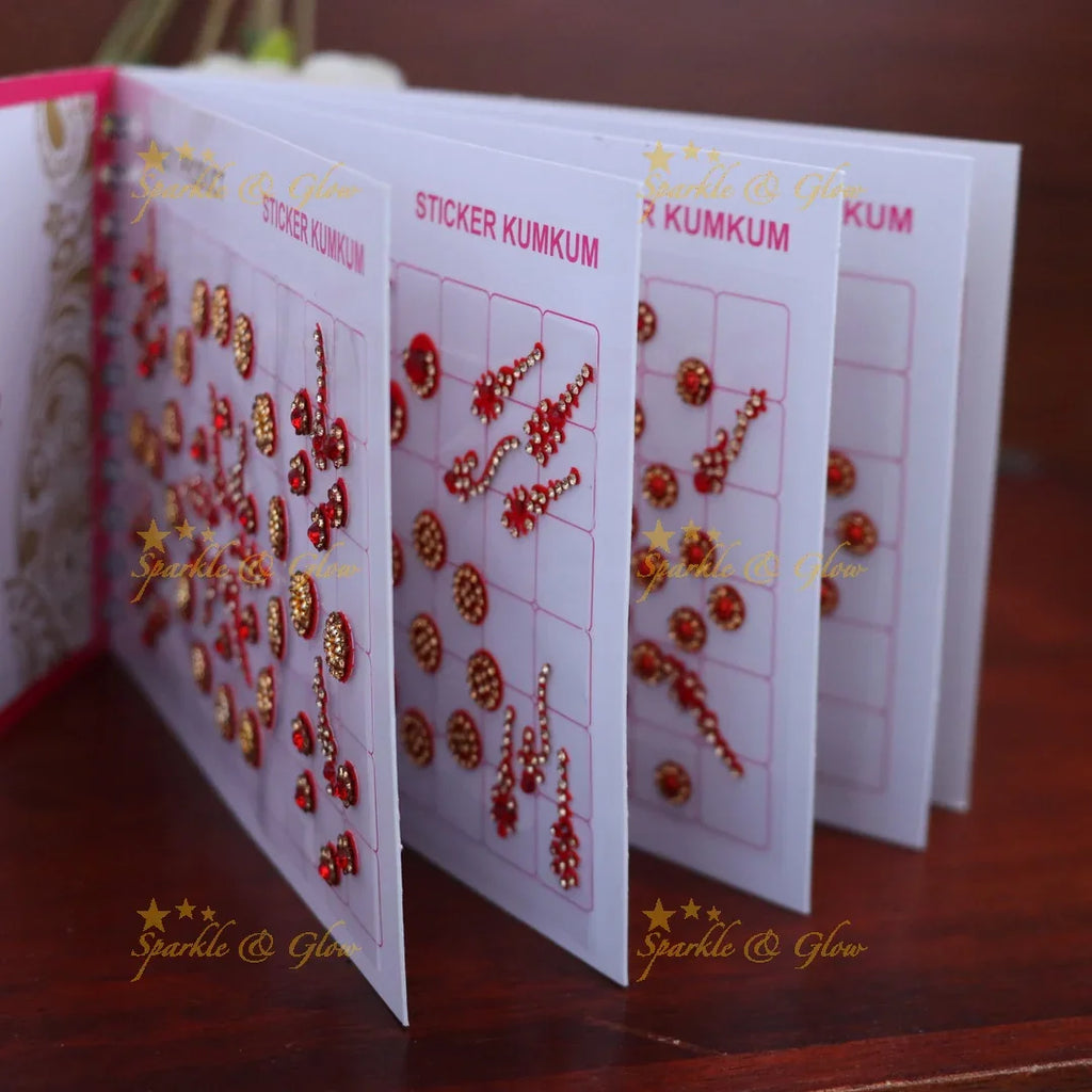 Exquisite Bridal Kumkum Sticker Bindi Set for Weddings