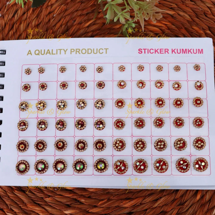 Elegant Bridal Stone Bindi Sets for Exquisite Weddings