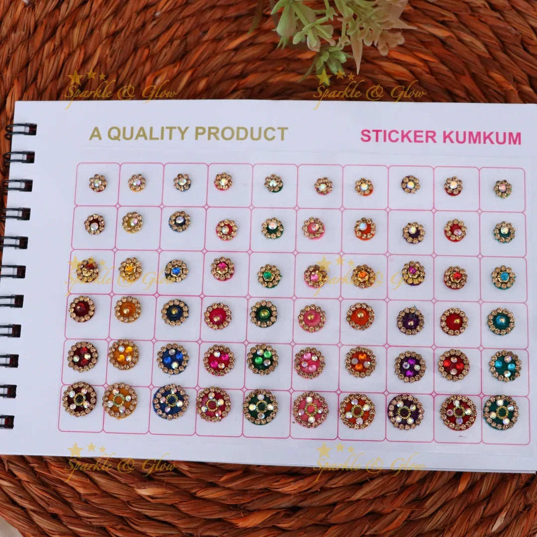 Elegant Bridal Stone Bindi Sets for Exquisite Weddings