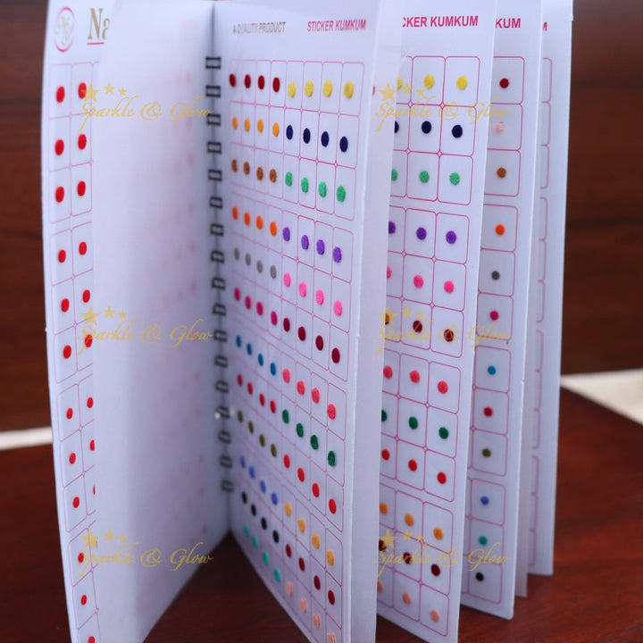 Multi-Color Bindi Set - Perfect for Weddings & Festivals