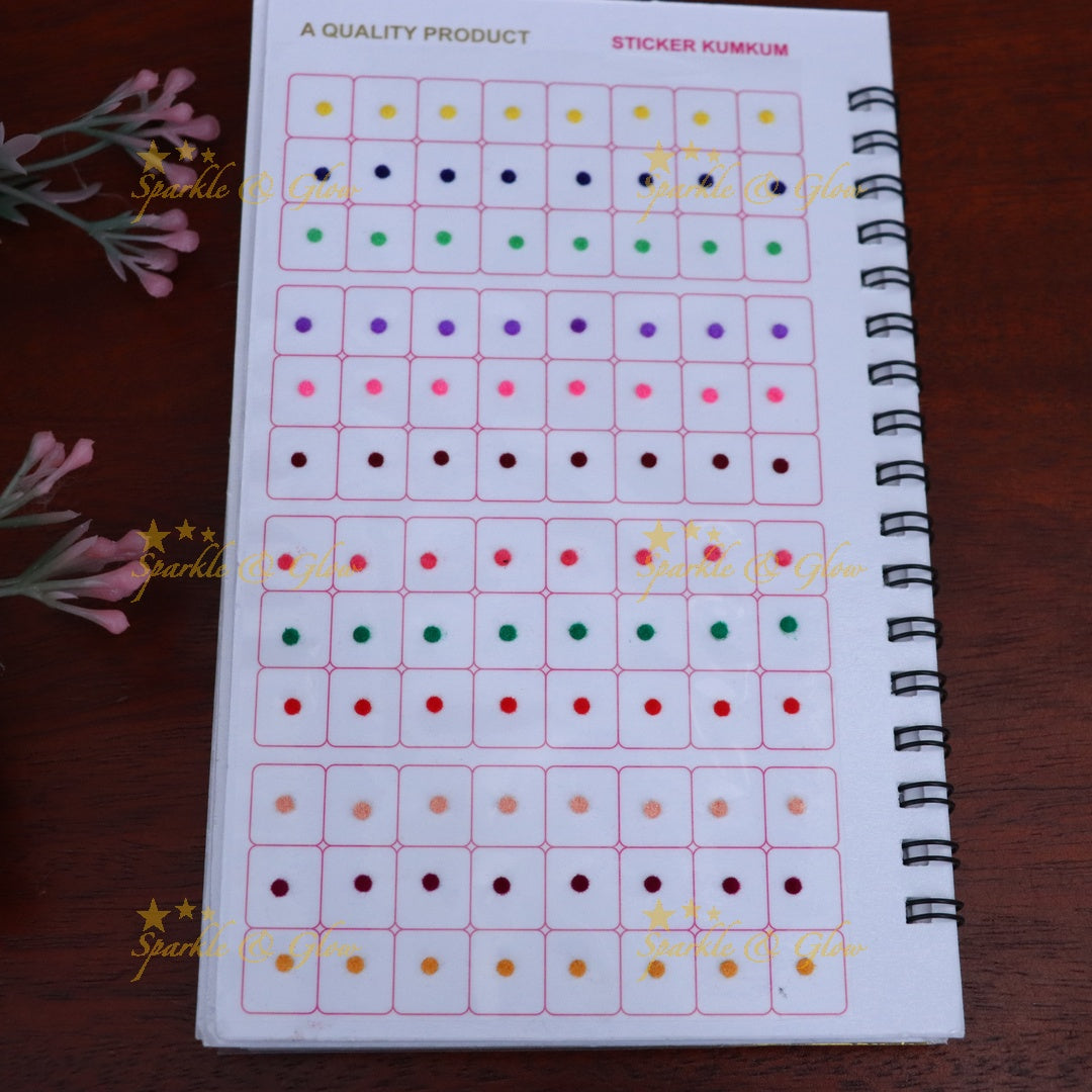 Multi-Color Bindi Set - Perfect for Weddings & Festivals