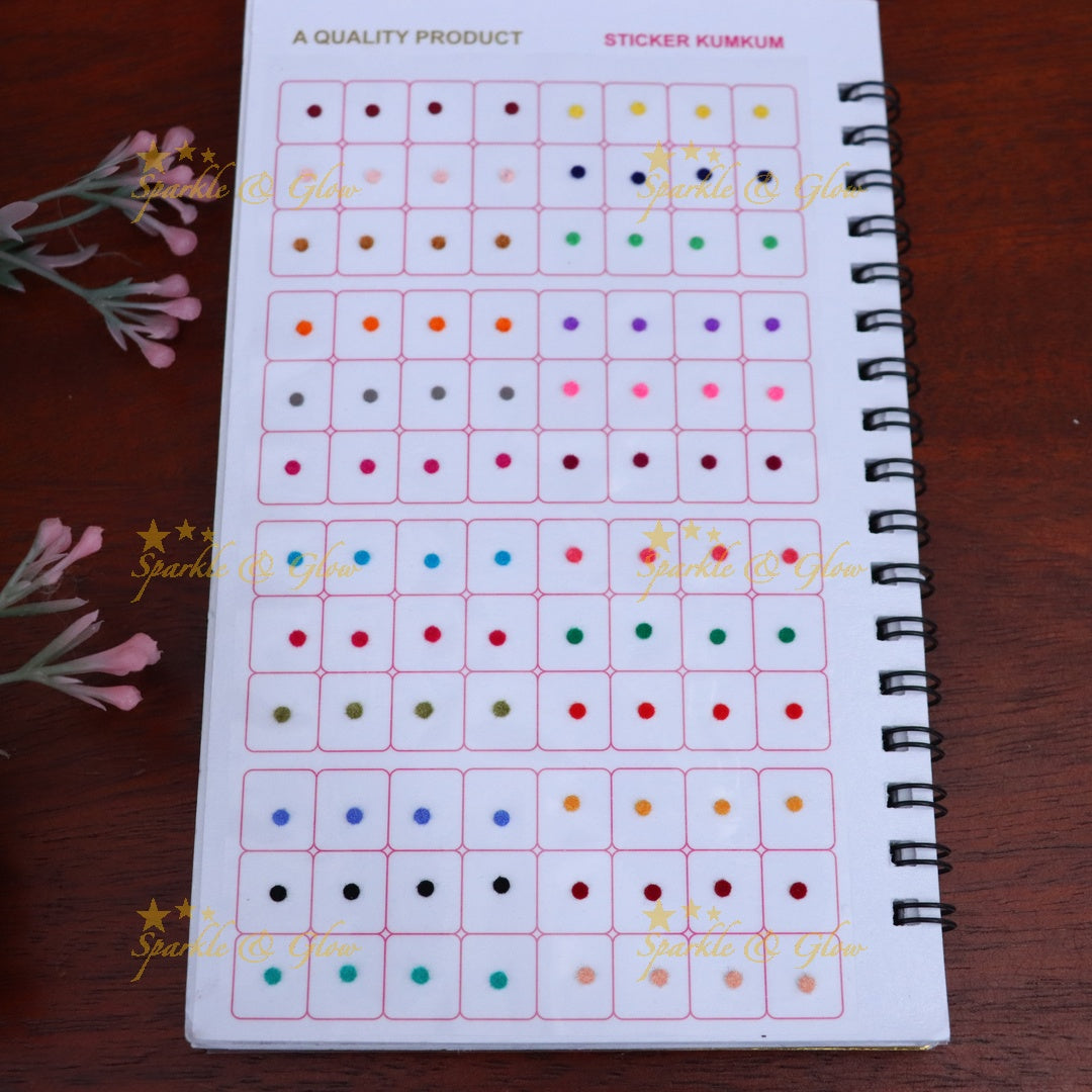 Multi-Color Bindi Set - Perfect for Weddings & Festivals