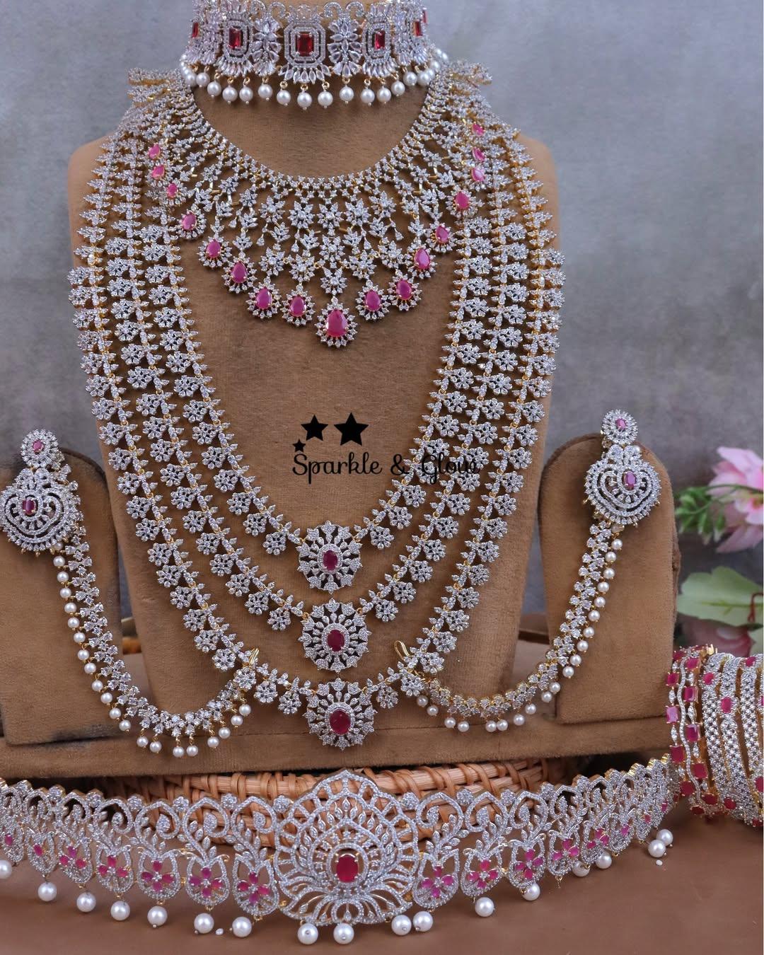 Exquisite Bridal Diamond Jewellery Set for Elegance