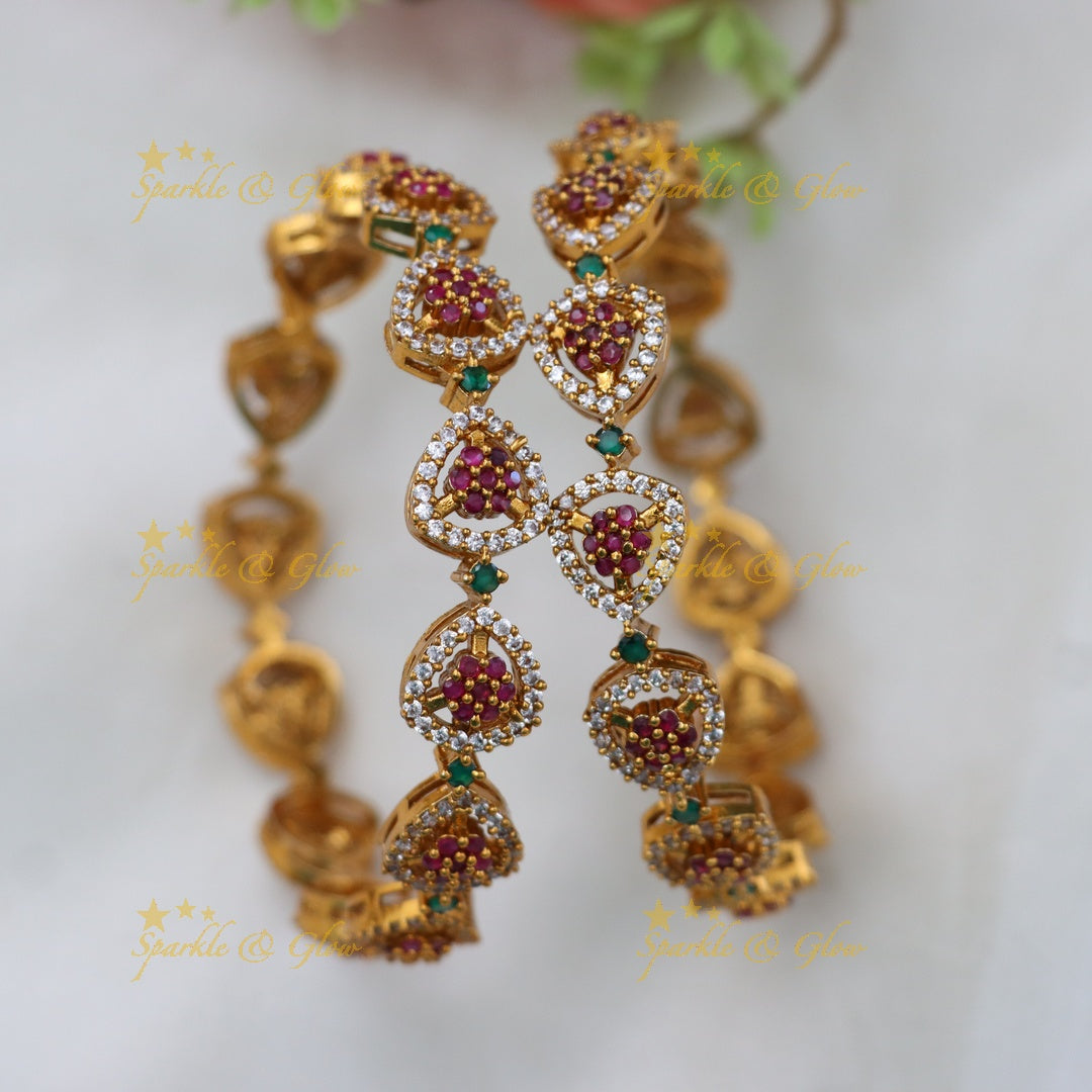 Exquisite Gold-Plated Bangles for Festive Glamour