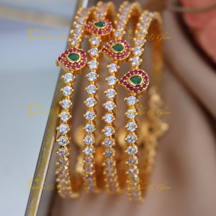 Elegant Gold-Like Bangles for Festive Occasions