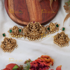 Exquisite Gold-Alike Temple Choker Necklace Online