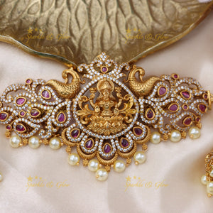 Stunning Gold Temple Choker Necklace for Festivals