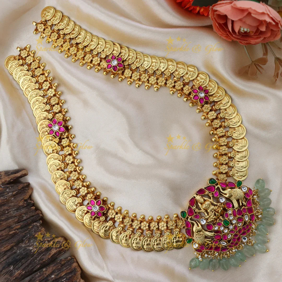 Exquisite Jadau Temple Necklace - Perfect for Festivities