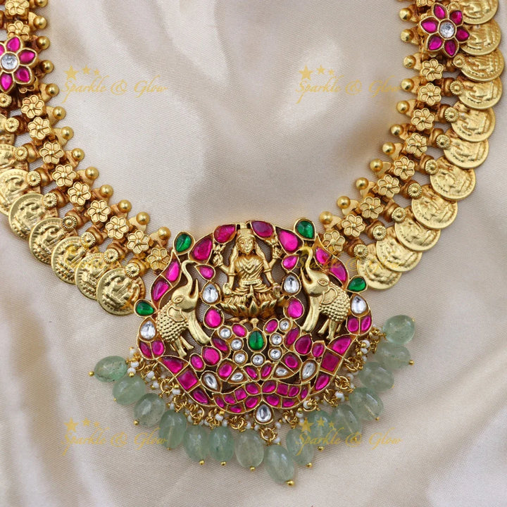 Exquisite Jadau Temple Necklace - Perfect for Festivities