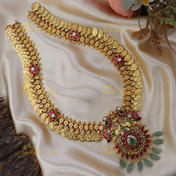 Luxurious Jadau & Coin Necklace | Sparkle & Glow PREORDER