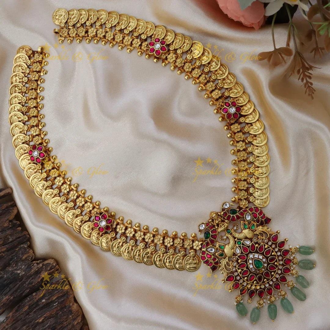 Luxurious Jadau & Coin Necklace | Sparkle & Glow PREORDER