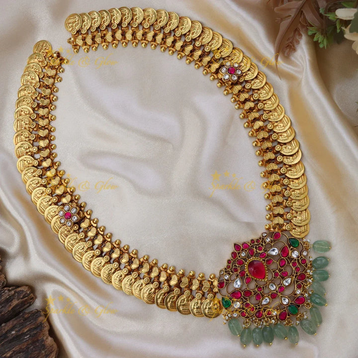 Exquisite Gold-Alike Necklace with Jadau Elegance