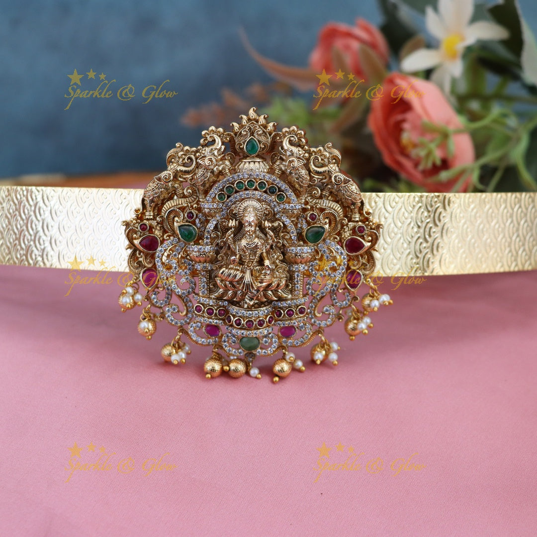 Exquisite Gold Temple Hip Belt for Celebrations