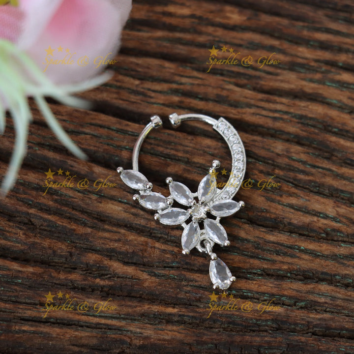 Exquisite Floral Nose Ring for Festive Occasions
