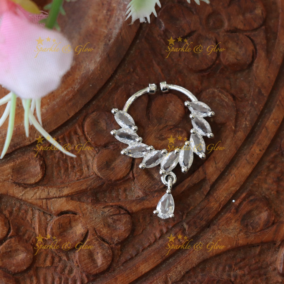 Exquisite Gold Imitation Nose Ring for Festive Elegance