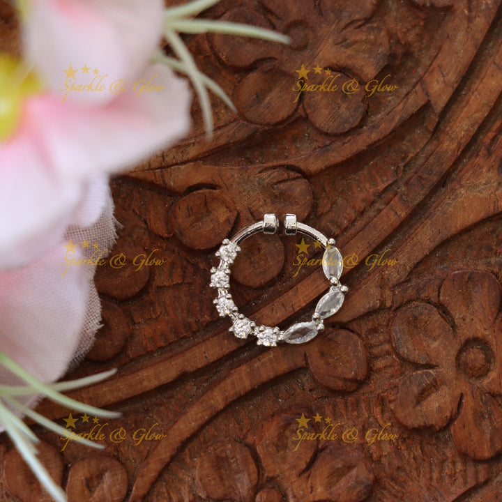 Festive Elegance: Gold-Like Nose Ring for Weddings