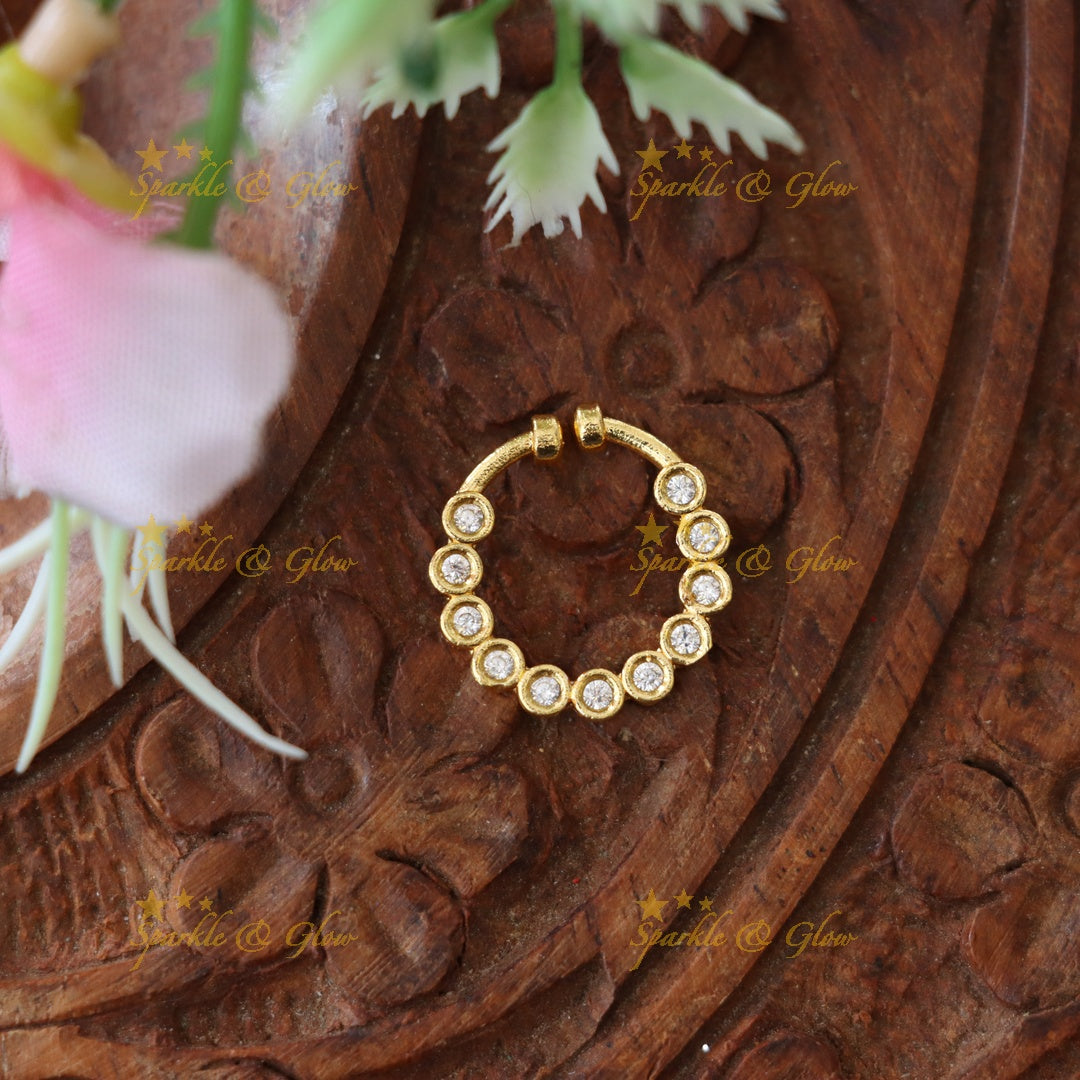 Festival Gold Nose Ring - Exquisite Beauty Unveiled