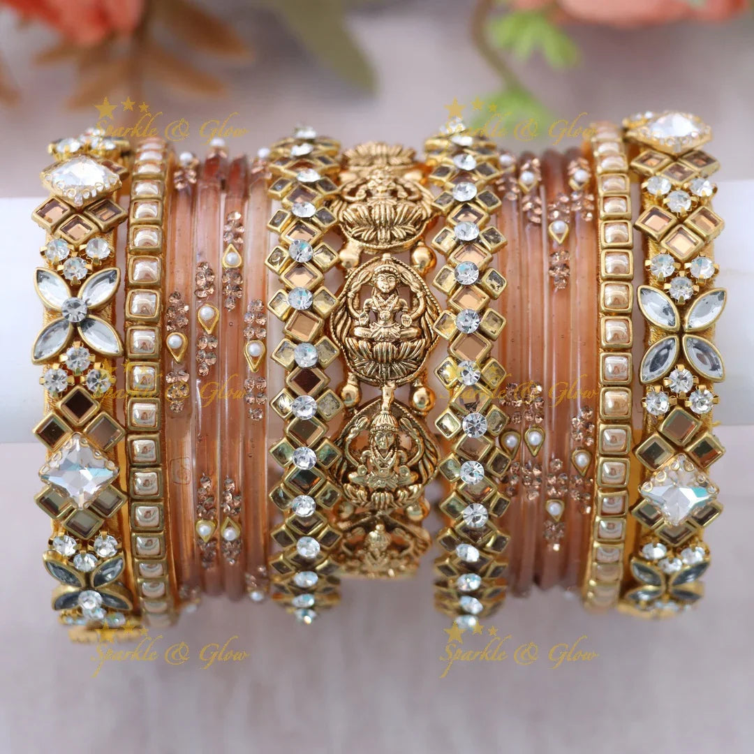 Exquisite Lakshmi Bridal Bangles Set for Weddings
