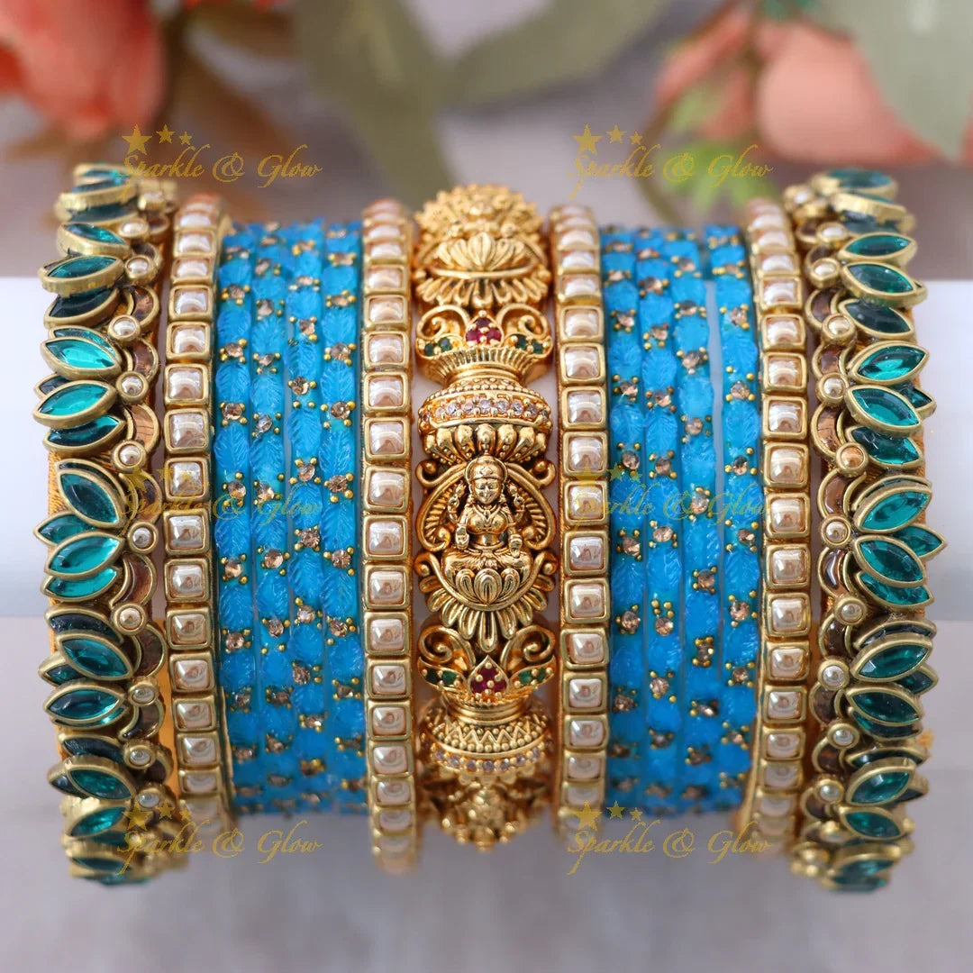 Exquisite Lakshmi Flora Bangles - Premium Bridal Edition