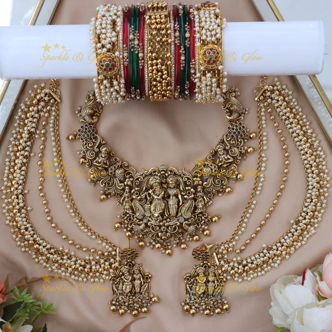 Radhakrishna Bridal Jewelry Set - Wedding Elegance