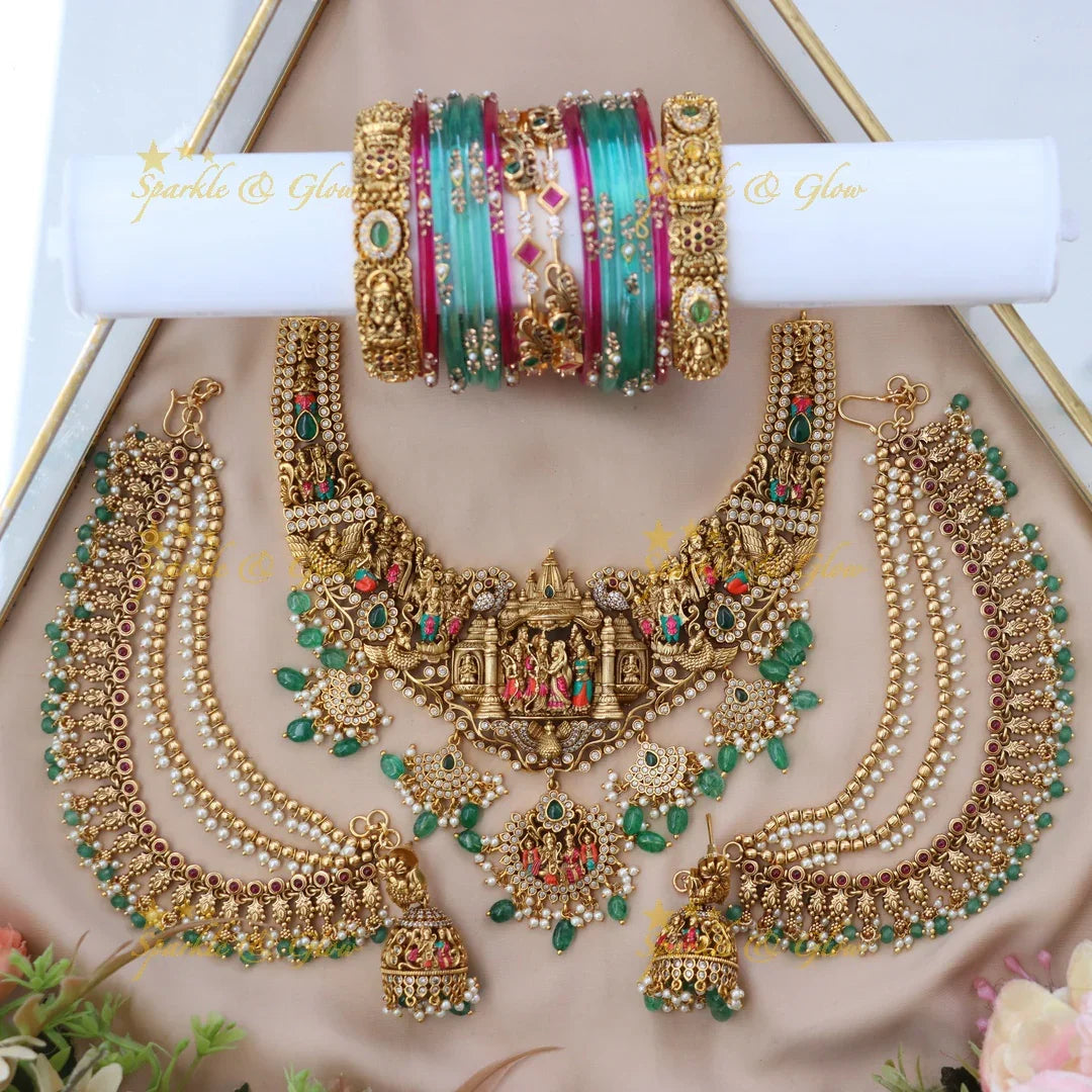 Exquisite Ram Sita Bridal Set | Indian Imitation Jewellery