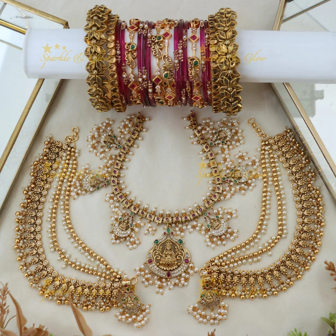 Elegant Lakshmi Gutta Pusalu Semi Bridal Set Online