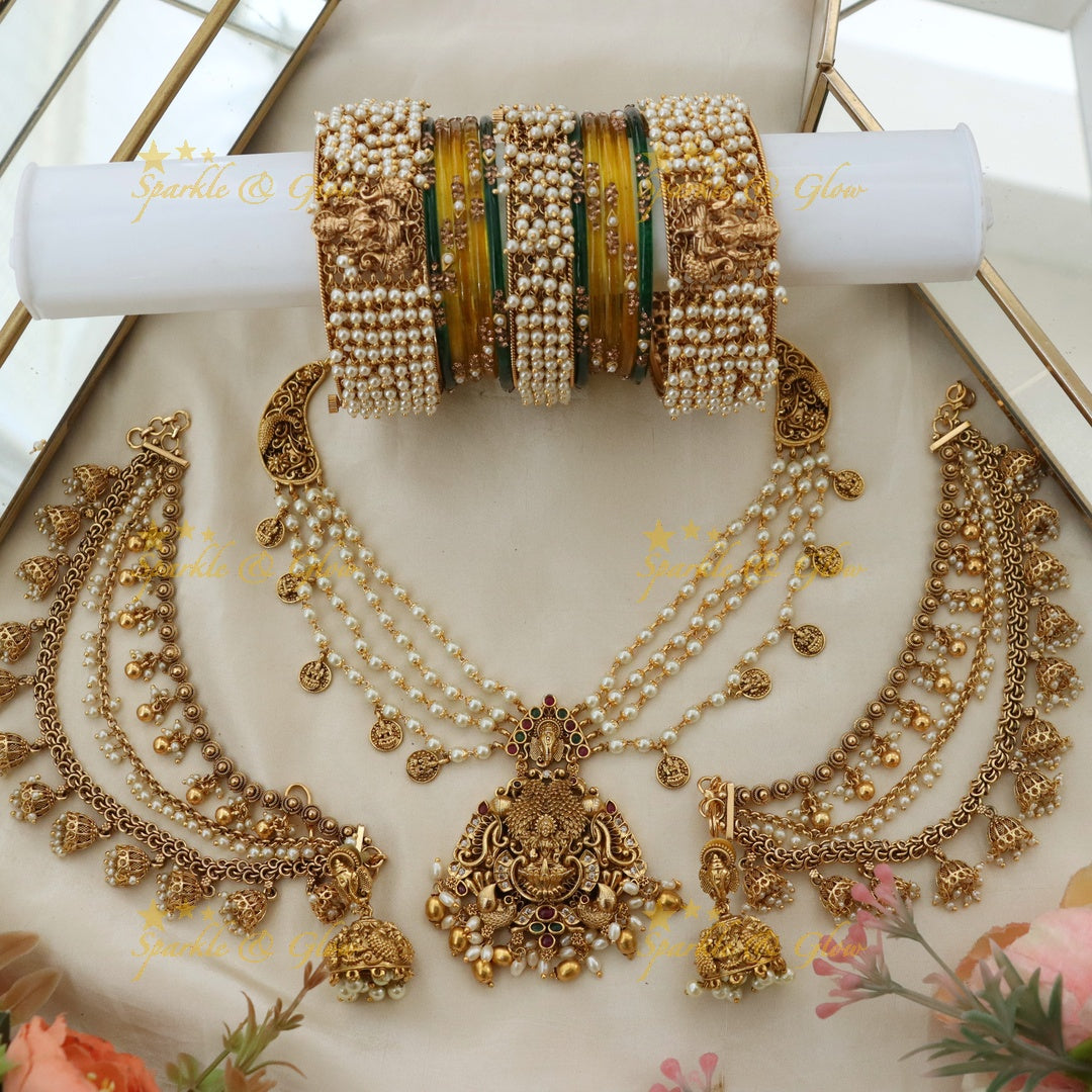 Luxurious Lakshmi Ganesha Wedding Jewelry Set Online
