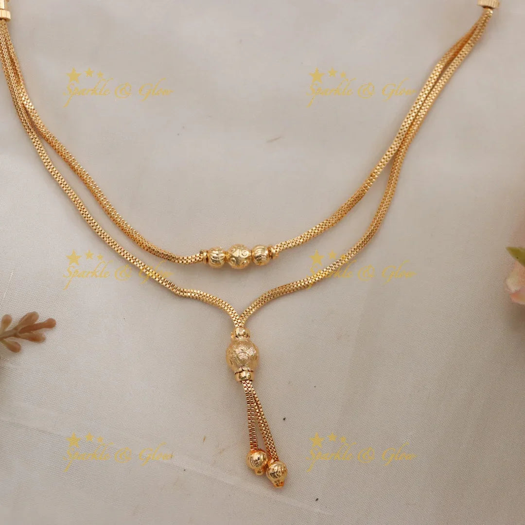 Microgold Necklace for Elegant Festive Looks