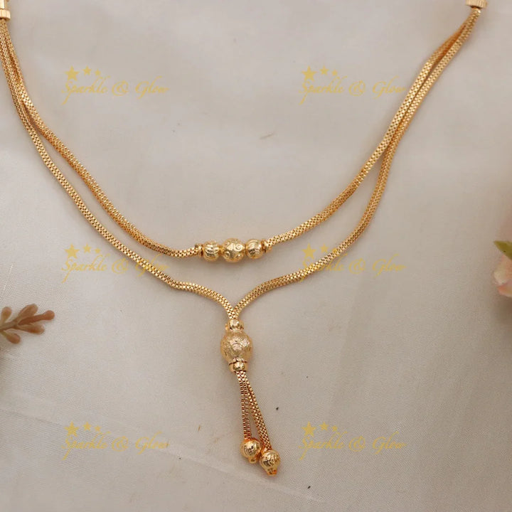 Microgold Necklace for Elegant Festive Looks
