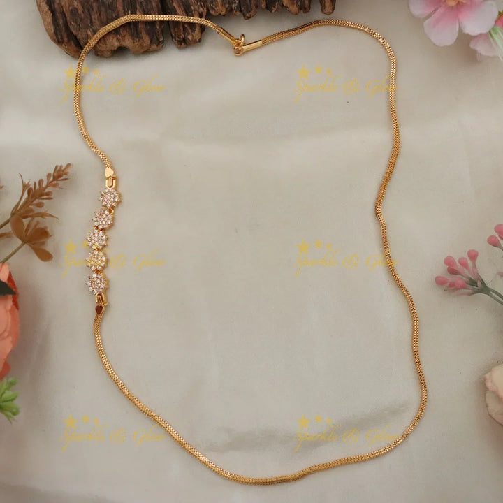 Exquisite Long Mop Chain Necklace - Festive Gold Glam