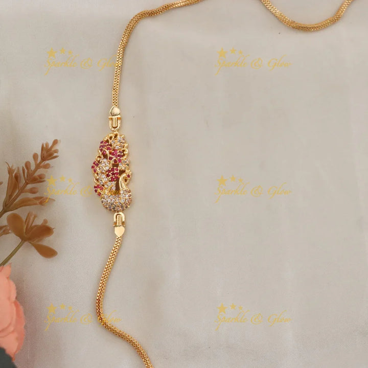 Elegant Microgold Mop Chain Necklace for Celebrations