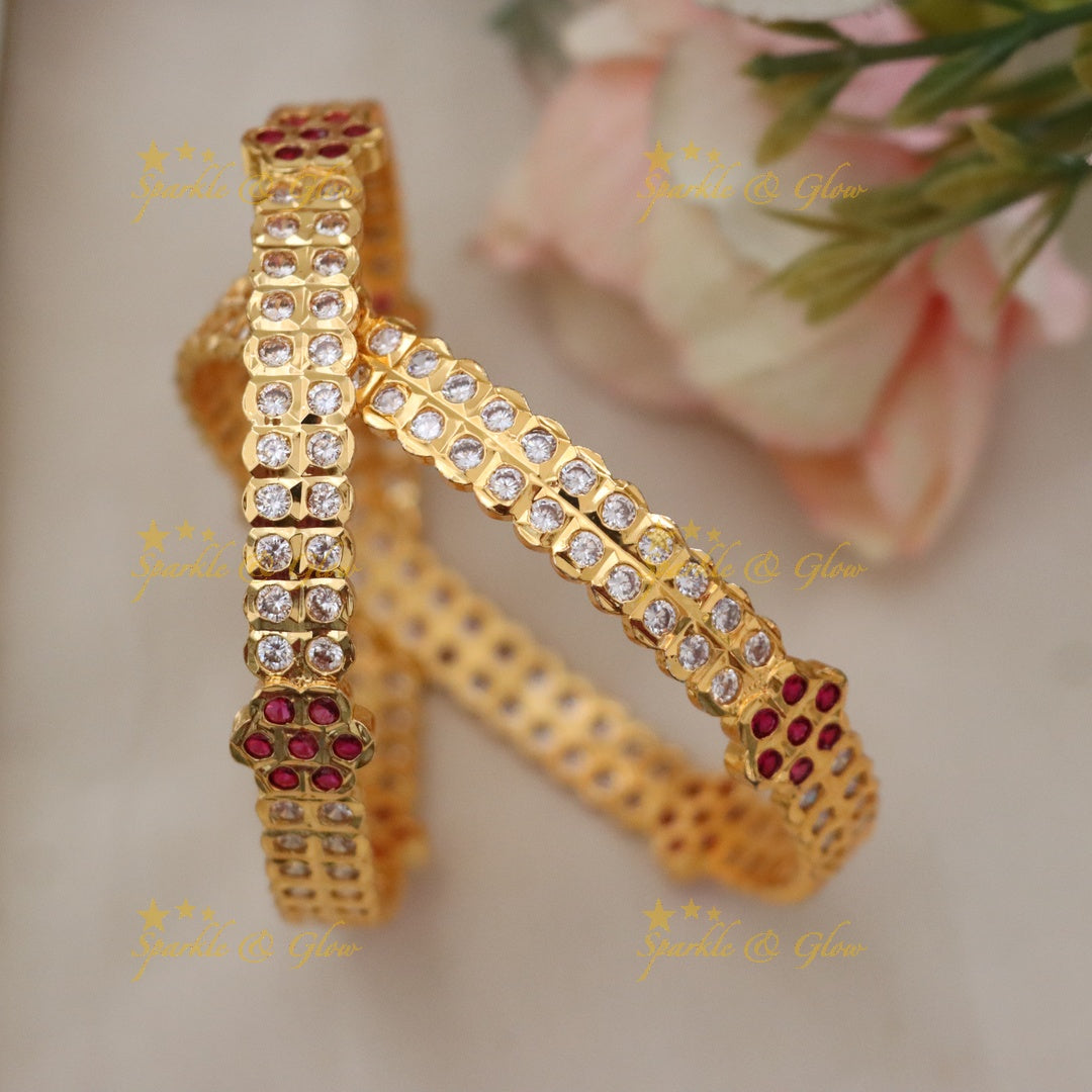 Elegant Micro Gold Bangles - Perfect for Festive Elegance