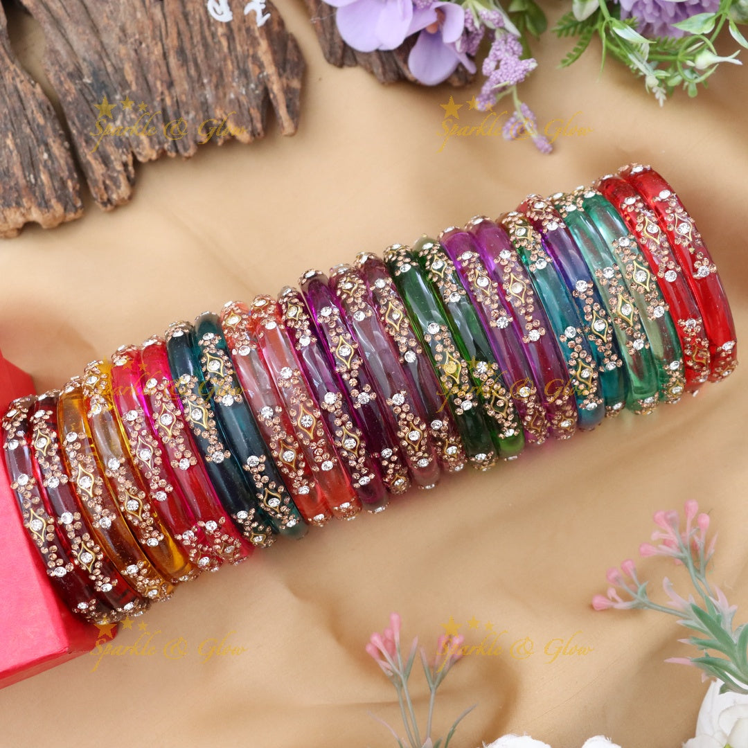 Exquisite Festive Glass Bangle Set for Every Celebration