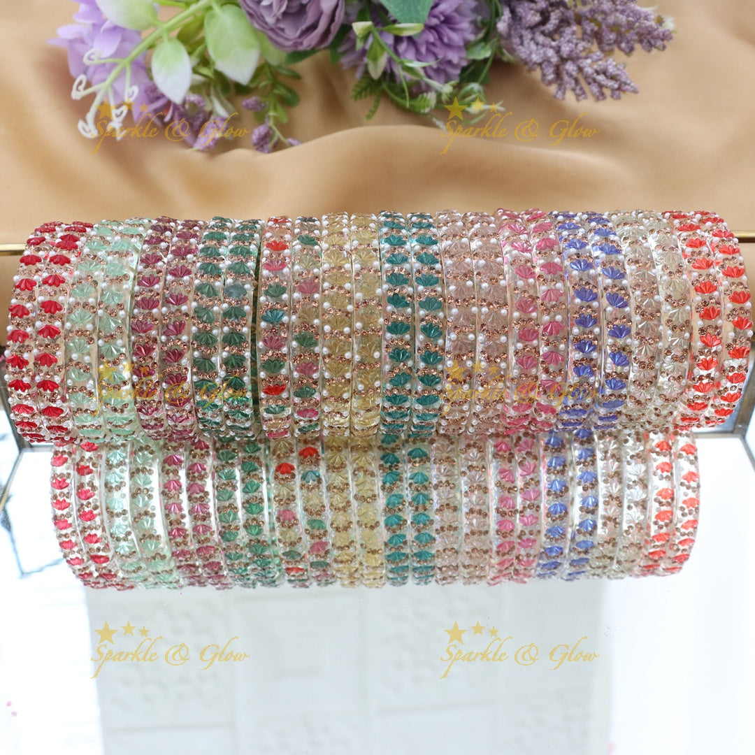 Exquisite Glass Bangles for Festive Elegance